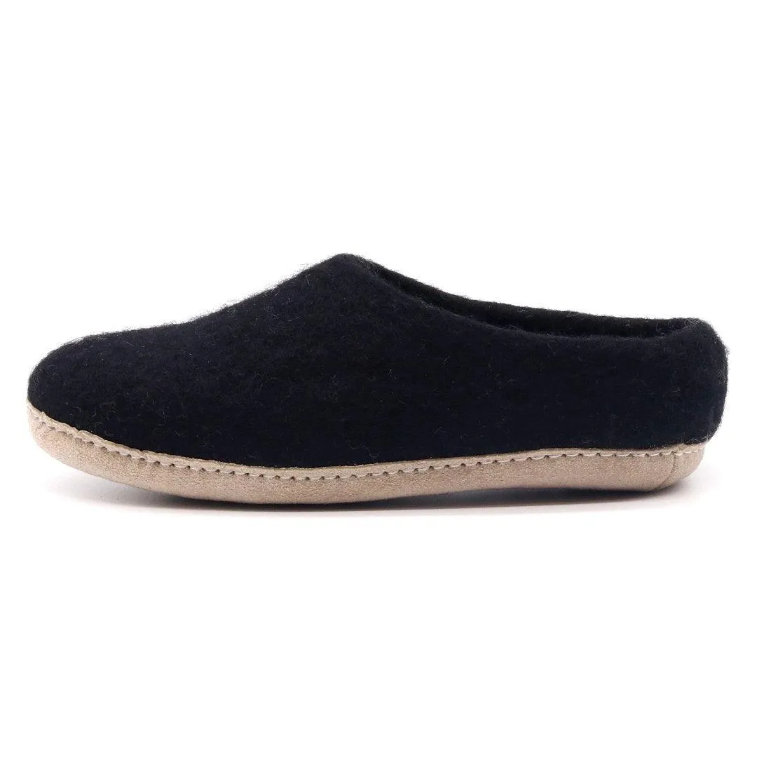 Women's 'Newport' Wool House Shoe - Carbon