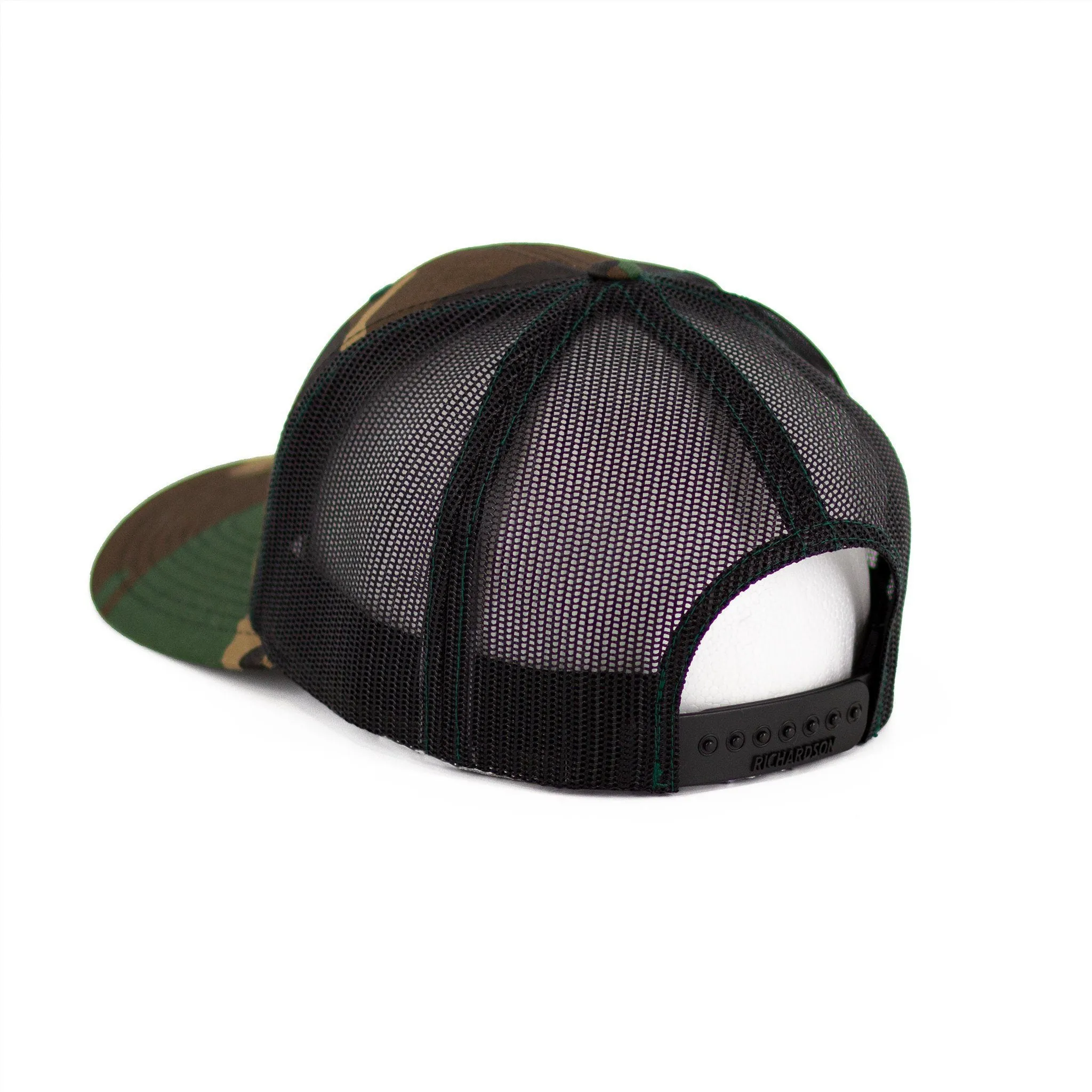 WSBB Snapback Trucker Hat Grey/Black Camo/Black