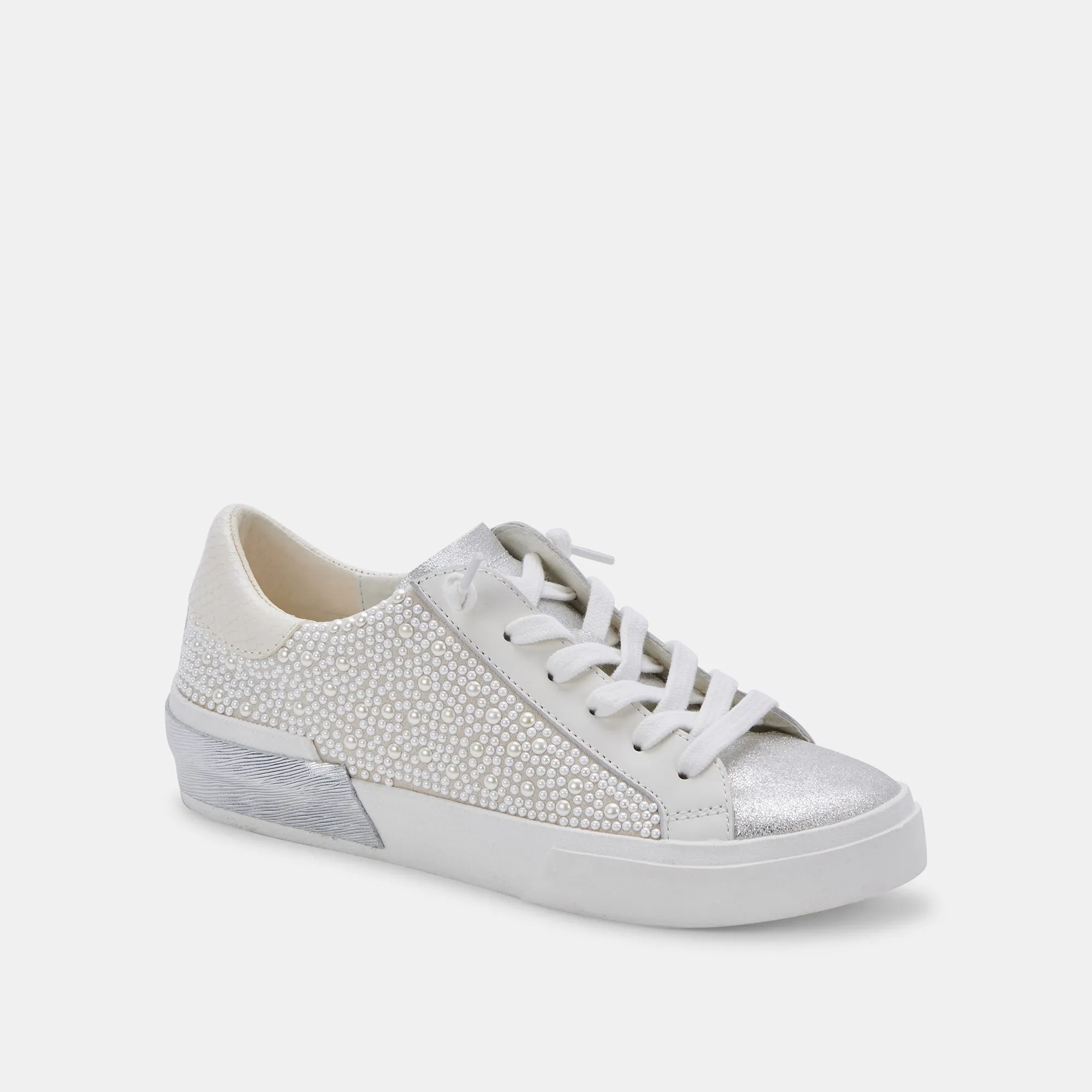 ZINA PEARL WIDE SNEAKERS VANILLA PEARLS