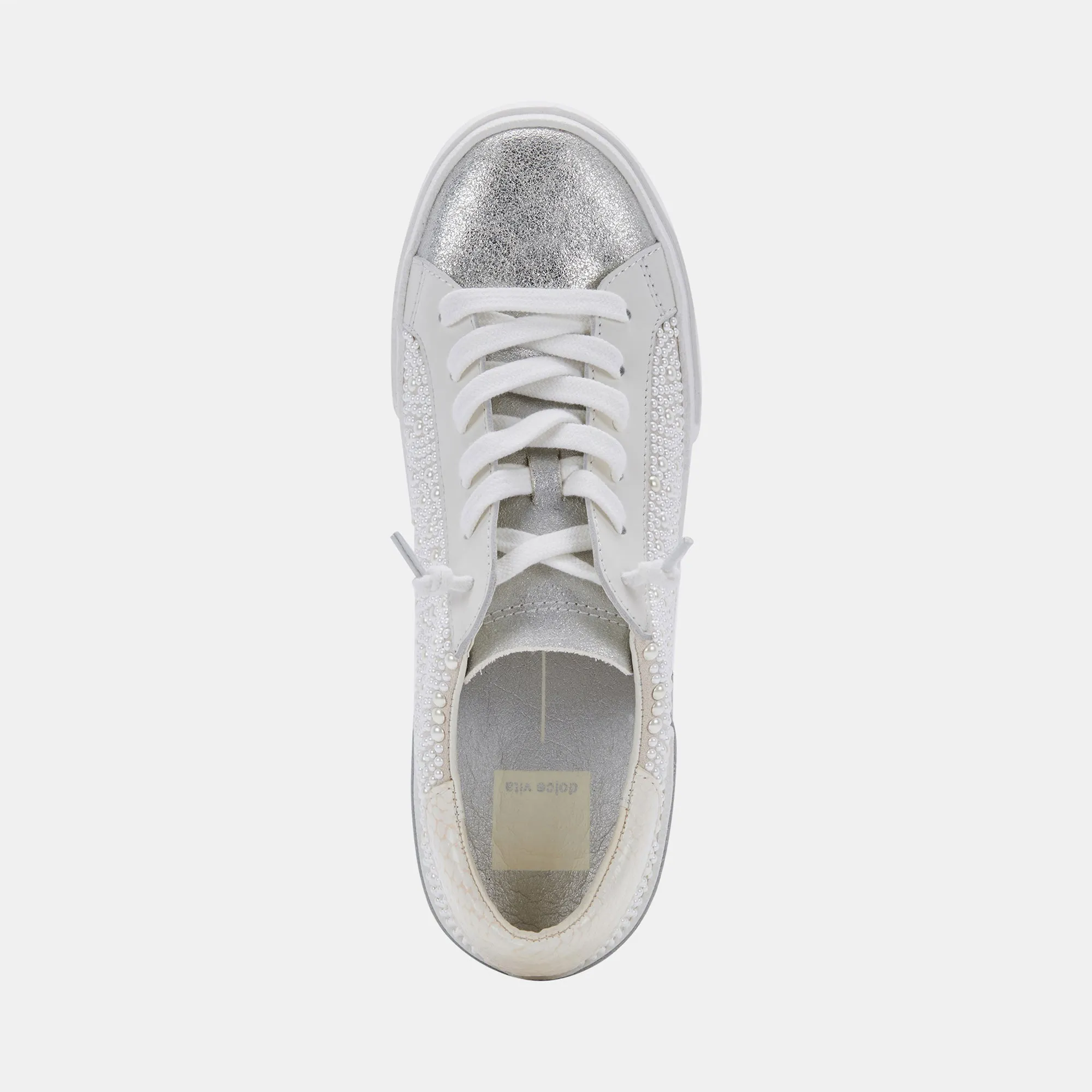 ZINA PEARL WIDE SNEAKERS VANILLA PEARLS